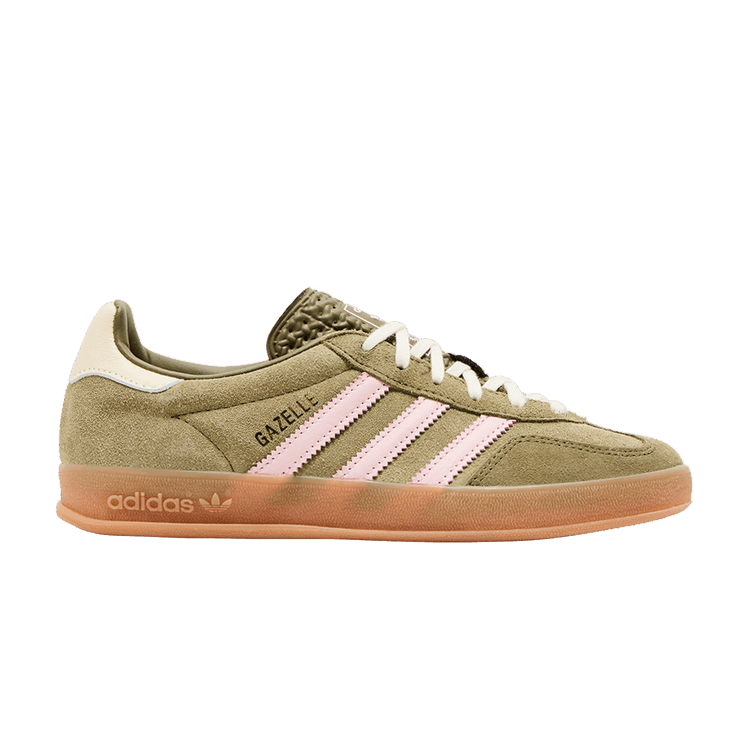 adidas Wmns Gazelle Indoor 'Focus Olive Clear Pink' — Focus Olive/Clear Pink/Cream White