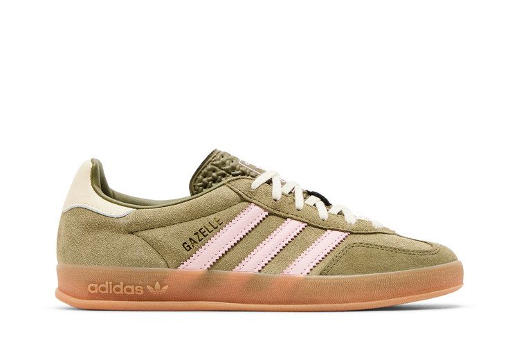 adidas Wmns Gazelle Indoor 'Focus Olive Clear Pink' — Focus Olive/Clear Pink/Cream White