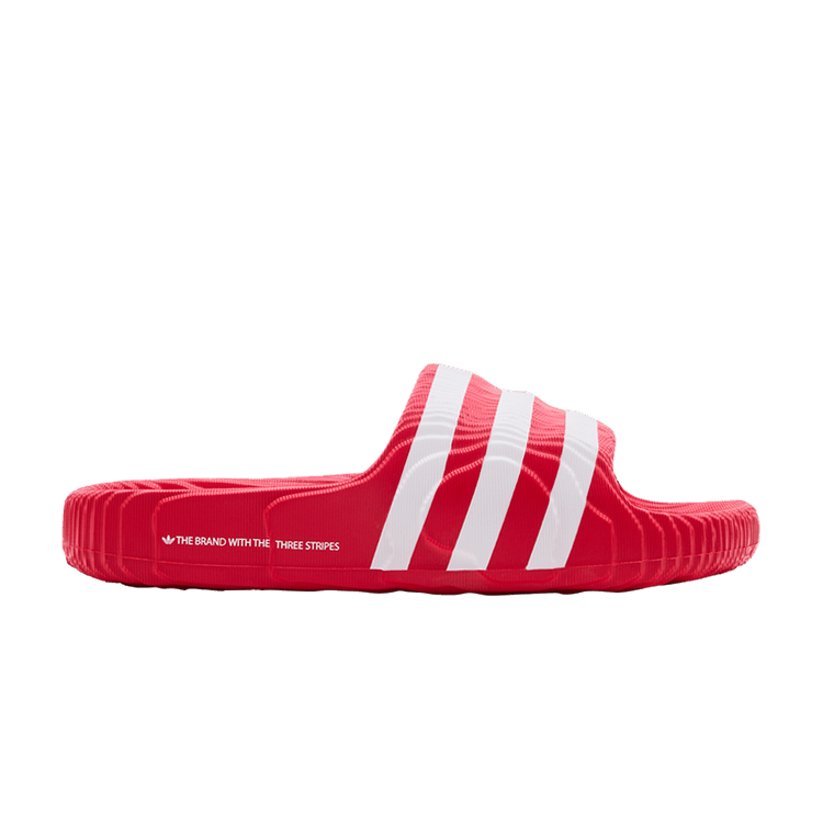 adidas Adilette 22 Slides 'Scarlet White' — Better Scarlet/Cloud White/Cloud White