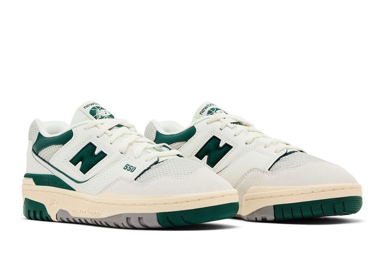 New Balance 550 Big Kid 'Sea Salt Pack - Marsh Green' — Marsh Green/Sea Salt