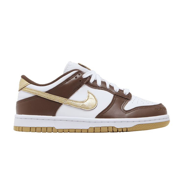 Nike Dunk Low GS 'Cacao Wow Metallic Gold — White/Metallic Gold/White/Cacao Wow
