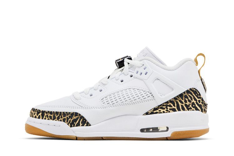 Air Jordan Spizike Low GS 'White Black Metallic Gold' — White/Metallic Gold/Sail/Black