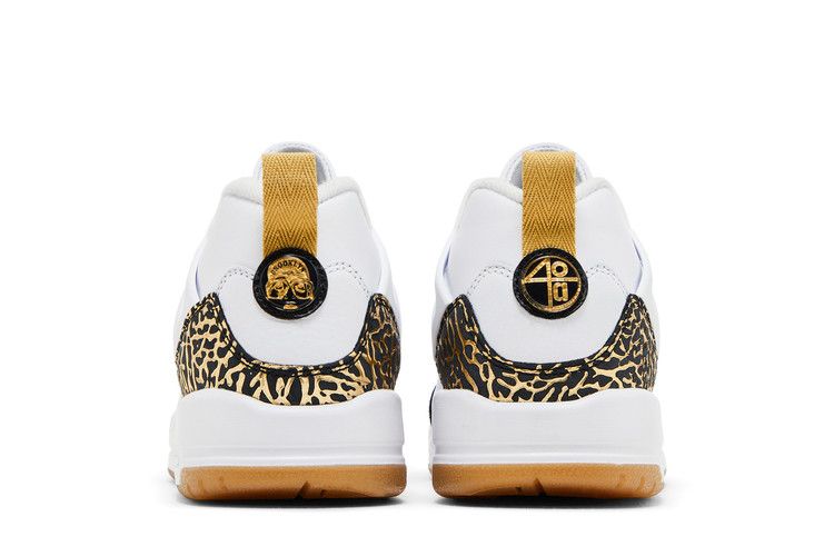 Air Jordan Spizike Low GS 'White Black Metallic Gold' — White/Metallic Gold/Sail/Black