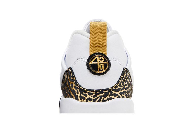 Air Jordan Spizike Low GS 'White Black Metallic Gold' — White/Metallic Gold/Sail/Black