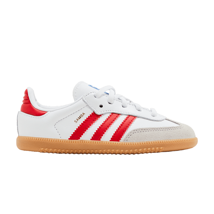 adidas Samba OG I 'White Collegiate Red Gum' — Cloud White/Collegiate Red/Gum