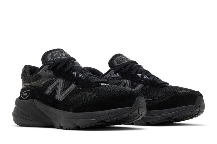 New Balance 990v6 Big Kid 'Black Metallic' — Black