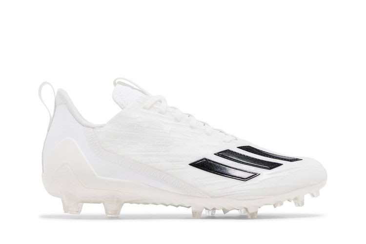 adidas Adizero Cleats 'White Black' — Cloud White/Core Black