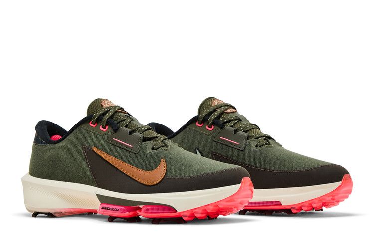 Nike Air Zoom Infinity Tour 2 Golf 'Open Championship Pack' — Cargo Khaki/Jade Horizon/Hot Punch/Light British Tan (9)