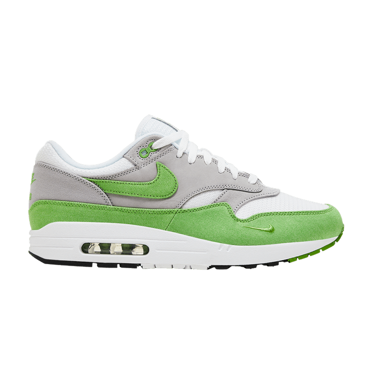 Men's Patta x Nike Air Max 1 'Chlorophyll' 2024 — Chlorophyll/Chlorophyll/Matte Silver