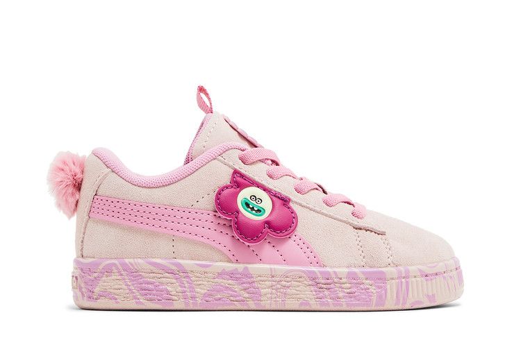 Trolls x Puma Suede Classic Toddler 'Queen Poppy' — Mauve Mist/Mauved Out