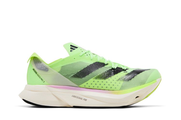 adidas Adizero Adios Pro 3 'Green Spark' — Green Spark/Aurora Metallic/Lucid Lemon