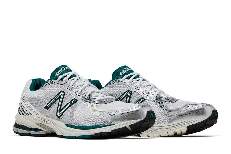 Aimé Leon Dore x New Balance 860v2 'White Green' — Grey/Green