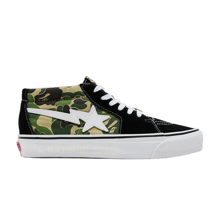 BAPE x Vans Sk8-Mid 83 'ABC Camo' — Green