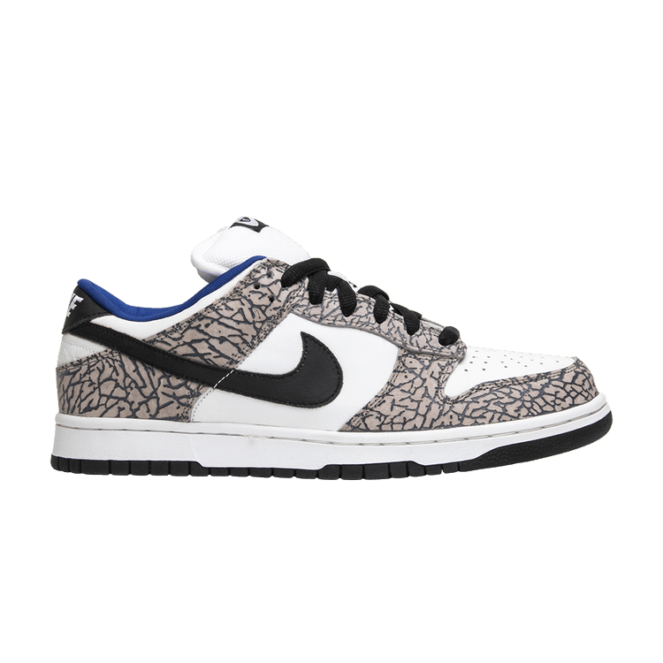 Supreme x Nike Dunk Low Pro SB 'White Cement' — White/Black-Cement Grey