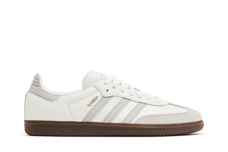 adidas Wmns Samba OG 'White Granite' — Cloud White/Clear Granite/Gold Metallic