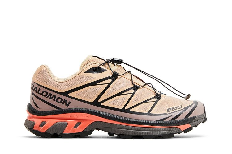 Salomon XT-6 'Hazelnut Quail Living Coral' — Hazelnut/Quail/Living Coral