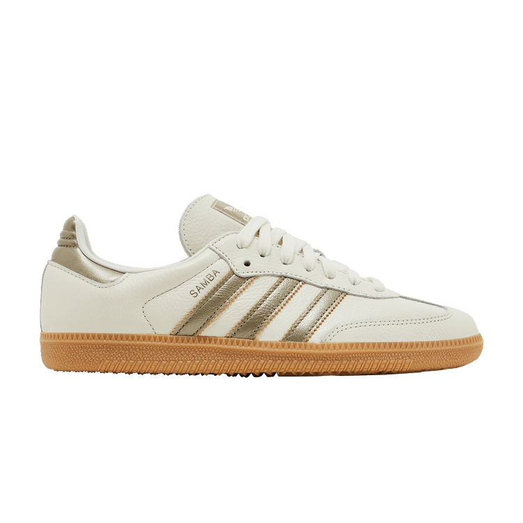 adidas Wmns Samba OG 'Off White Wonder Gold Metallic' — Off White/Cyber Metallic/Wonder Gold Metallic