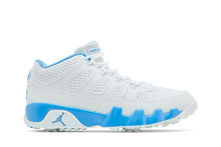 Air Jordan 9 Low Golf 'University Blue' — White/University Blue