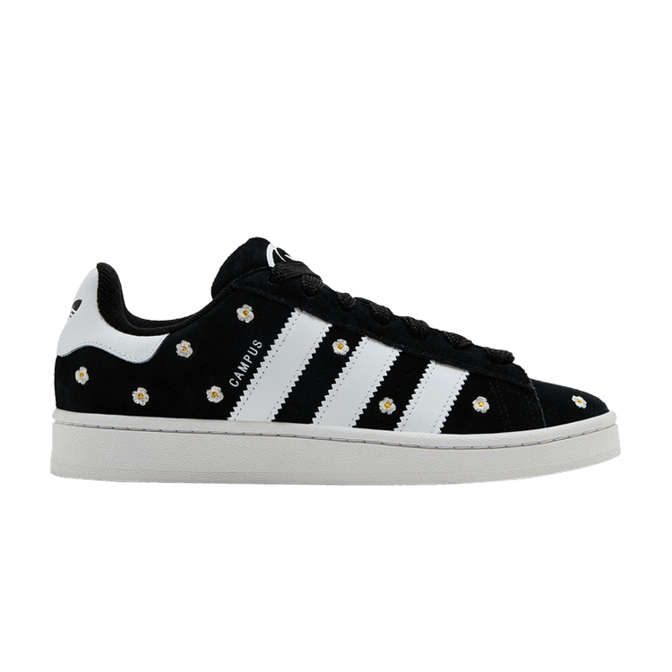 adidas Wmns Campus 00s 'Black White Floral Embroidery' — Core Black/Cloud White/Cloud White