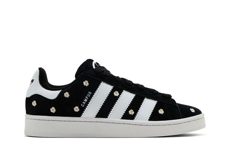 adidas Wmns Campus 00s 'Black White Floral Embroidery' — Core Black/Cloud White/Cloud White
