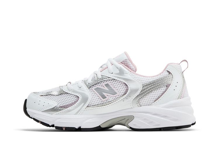 New Balance 530 Big Kid 'White Mid Century Pink' — White/Mid Century Pink