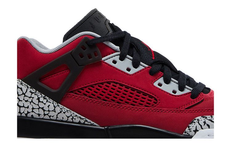 Air Jordan Spizike Low GS 'Toro' — Gym Red/Black/Wolf Grey/Cool Grey