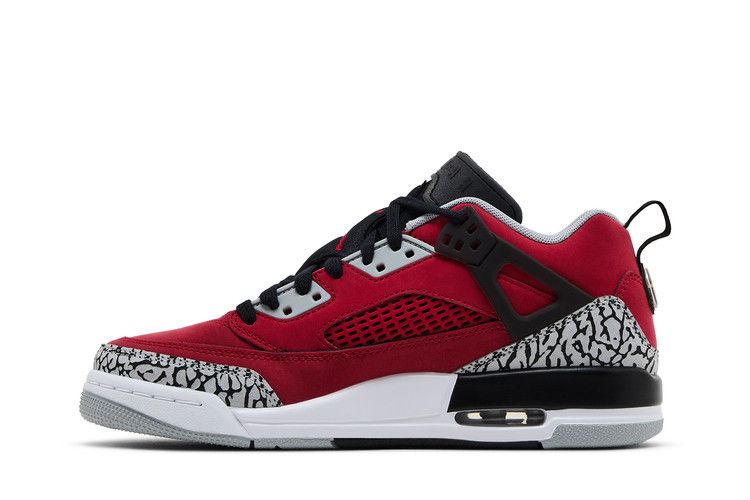 Air Jordan Spizike Low GS 'Toro' — Gym Red/Black/Wolf Grey/Cool Grey
