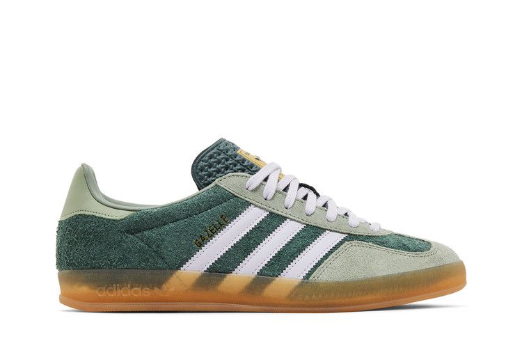 adidas Men's Gazelle Indoor 'Mineral Green Silver Dawn' — Mineral Green/Silver Dawn/Silver Green