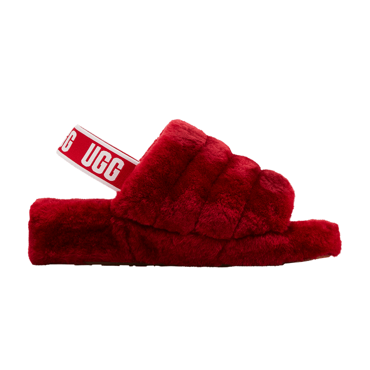UGG Wmns Fluff Yeah Slide 'Ribbon Red' — Ribbon Red