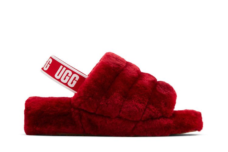 UGG Wmns Fluff Yeah Slide 'Ribbon Red' — Ribbon Red