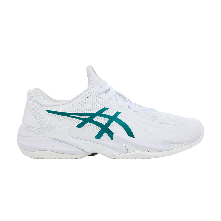 ASICS Court FF 3 Novak 'White Pitch Green' — White/Pitch Green