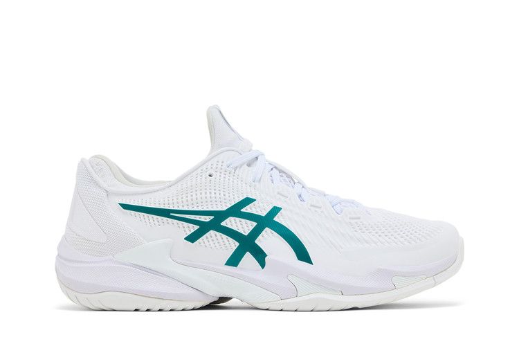 ASICS Court FF 3 Novak 'White Pitch Green' — White/Pitch Green