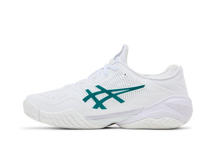 ASICS Court FF 3 Novak 'White Pitch Green' — White/Pitch Green