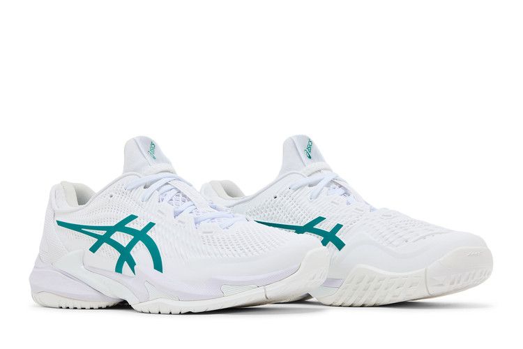 ASICS Court FF 3 Novak 'White Pitch Green' — White/Pitch Green