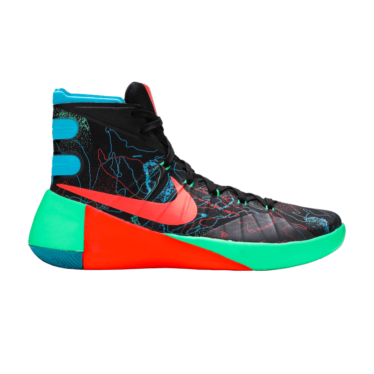 Nike Hyperdunk 2015 Premium 'Black Blue Lagoon' — Black/Blue Lagoon-Green Shock-Hyper Orange