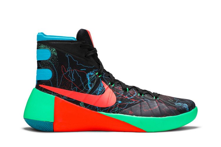 Nike Hyperdunk 2015 Premium 'Black Blue Lagoon' — Black/Blue Lagoon-Green Shock-Hyper Orange