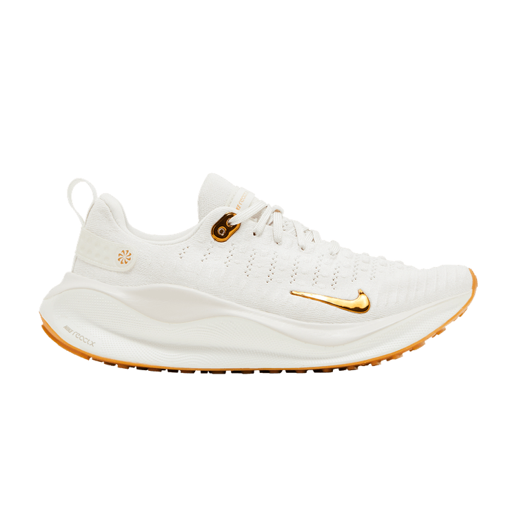 Nike Wmns ReactX Infinity Run 4 'Gum Light Brown Metallic Gold' — White/Gum Light Brown/Metallic Gold