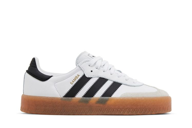 adidas Wmns Sambae 'White Black Gum' — Cloud White/Core Black/Gold Metallic