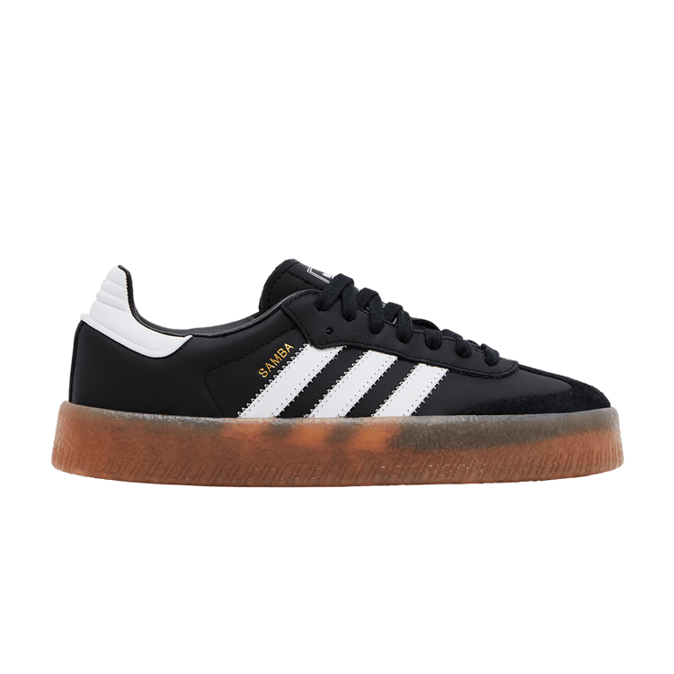 adidas Wmns Sambae 'Black White Gum' — Core Black/Cloud White/Gold Metallic