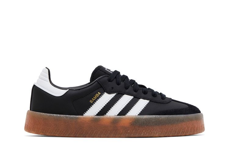 adidas Wmns Sambae 'Black White Gum' — Core Black/Cloud White/Gold Metallic