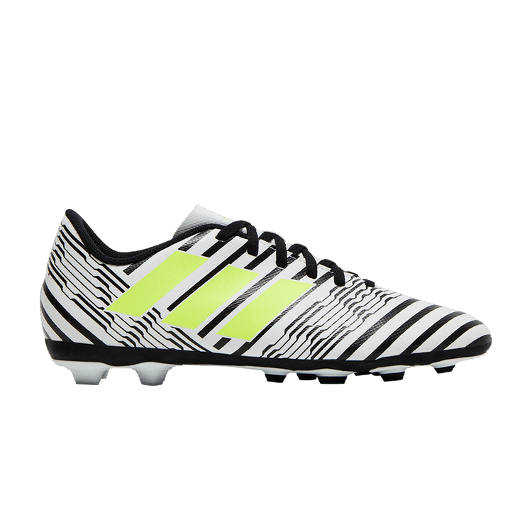 Adidas Nemeziz 17.4 FxG J 'White Black Solar' — Footwear White/Solar Yellow/Core Black