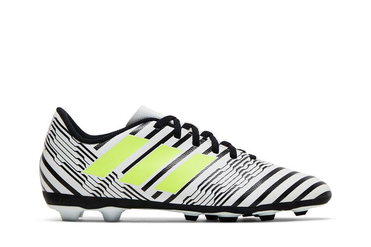 Adidas Nemeziz 17.4 FxG J 'White Black Solar' — Footwear White/Solar Yellow/Core Black