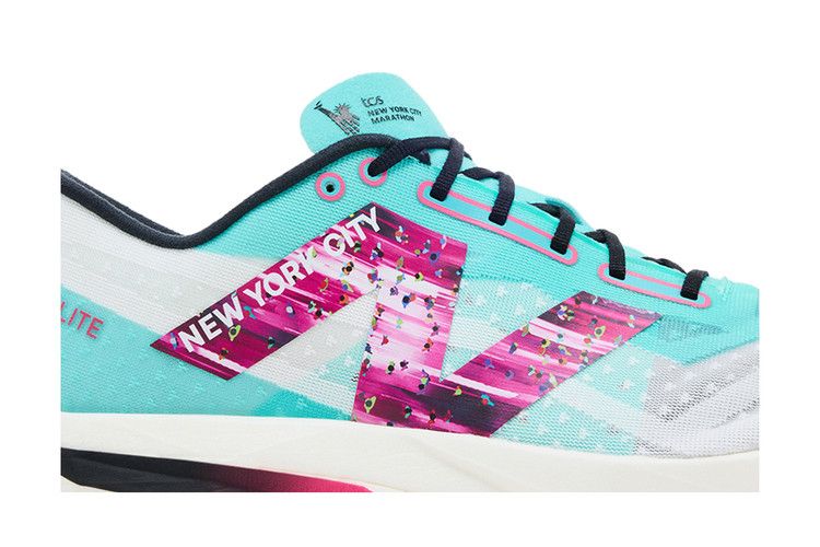 New Balance FuelCell SuperComp Elite v4 'TCS NYC Marathon' — Cyber Jade/White/Hi-Pink