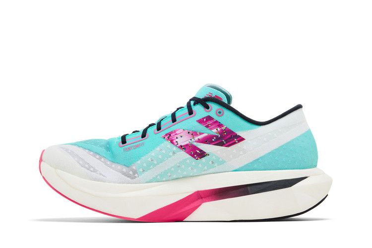 New Balance FuelCell SuperComp Elite v4 'TCS NYC Marathon' — Cyber Jade/White/Hi-Pink