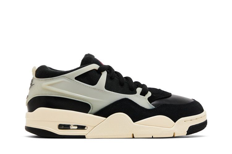 Air Jordan 4 RM GS 'Black Sail' — Black/Gym Red/Sail/Coconut Milk