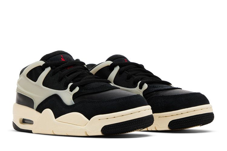 Air Jordan 4 RM GS 'Black Sail' — Black/Gym Red/Sail/Coconut Milk