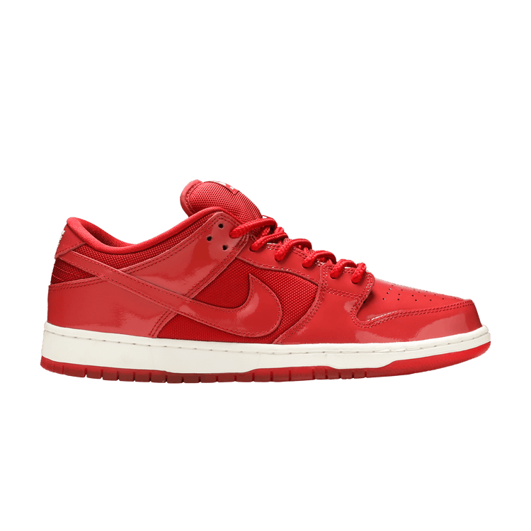 Nike Dunk Low Pro SB 'Red Patent Leather' — Varsity Red / White / Varsity Red