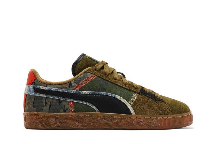 Puma Suede 'NYC Flagship - Peace And Love' — Olive Drab/Black/Redmazing