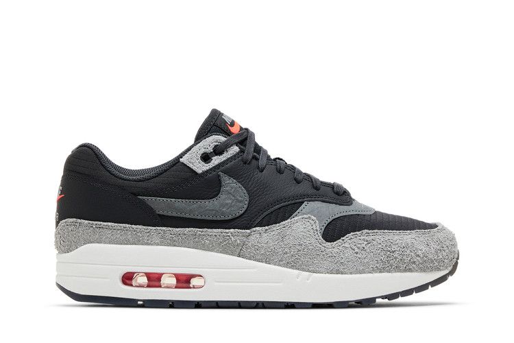 Nike Air Max 1 Premium 'Dark Smoke Grey Flash Crimson' — Dark Smoke Grey/Flash Crimson/Summit White/Smoke Grey (2)
