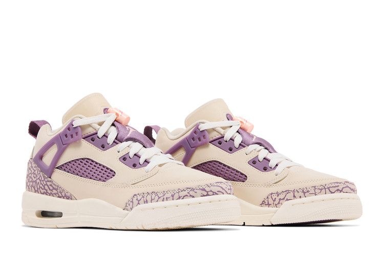Air Jordan Spizike Low GS 'Let’s Play!' — Legend Light Brown/Violet Dust/Sail/Crimson Tint